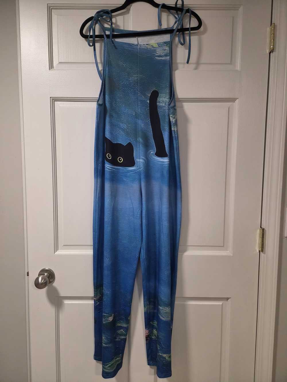 Unbranded Blue Cat Print Pet Apron for Cat Lovers - Picture 5 of 6